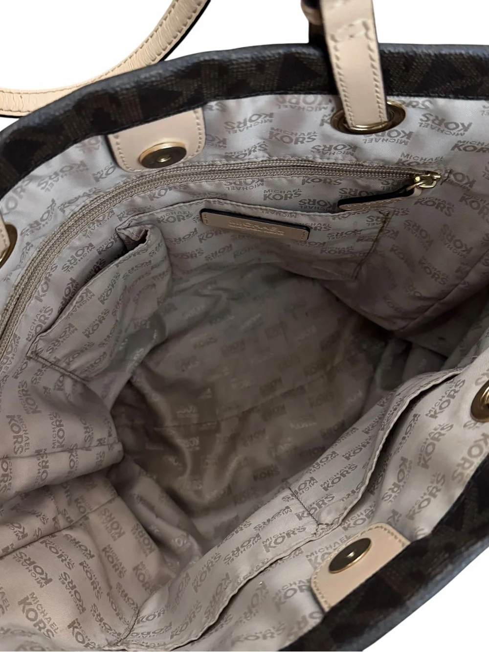 Michael Kors Dark Brown Monogram Tote